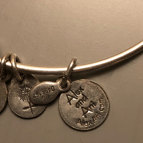 Alex and Ani sterling silver adjustable bangle. - Picture 3 of 4